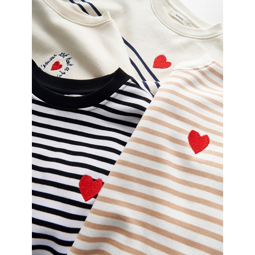 Reserved - Bluza z haftem - czarny Reserved L okazyjna cena Reserved