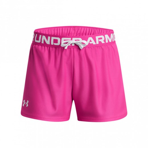 Dziewczęce spodenki treningowe Under Armour Play Up Solid Shorts - różowe ze sklepu Sportstylestory.com w kategorii Spodenki dziewczęce - zdjęcie 183993856