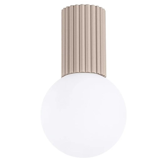 Okrągły beżowy plafon - K598-Buble ze sklepu Edinos.pl w kategorii Lampy sufitowe - zdjęcie 183995055