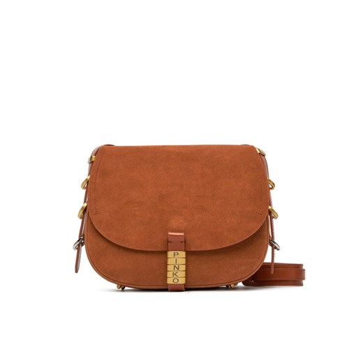 Torebka PINKO Saddle Classic PE 25 PLTT 103830 A29N Brązowy ze sklepu eobuwie.pl w kategorii Listonoszki - zdjęcie 183995145