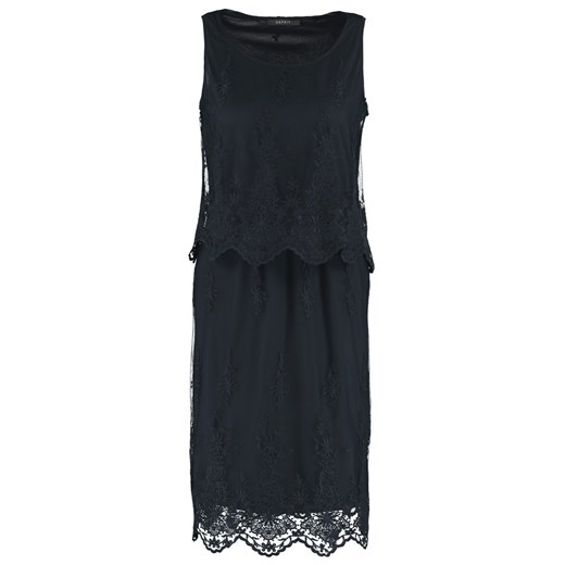 Esprit Collection Sukienka letnia navy zalando czarny na imprezę