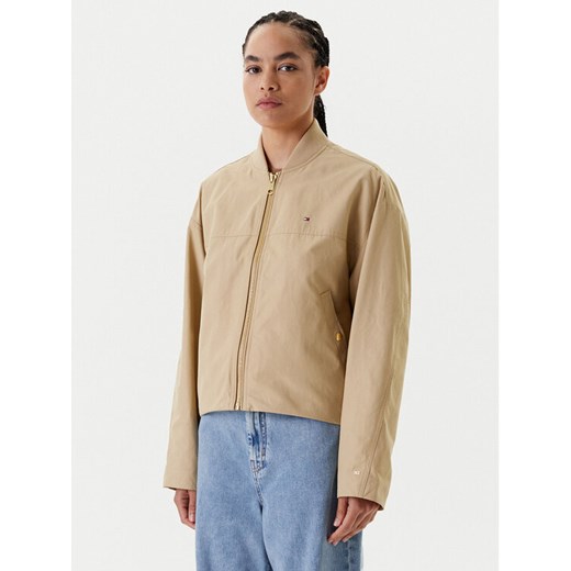 Tommy Hilfiger Kurtka bomber WW0WW45619 Beżowy Relaxed Fit ze sklepu MODIVO w kategorii Kurtki damskie - zdjęcie 183995826