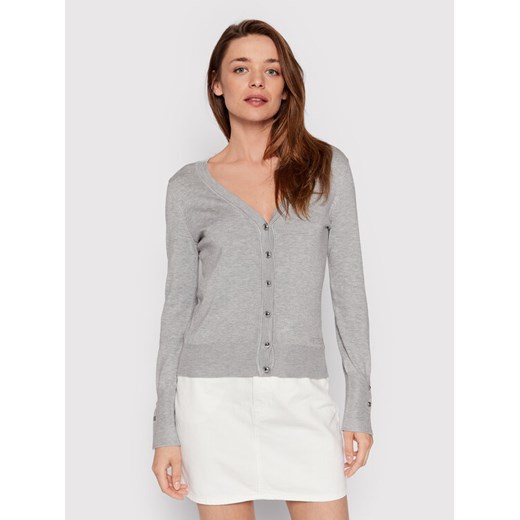 Guess Kardigan Zena W2YR33 Z2V62 Szary Regular Fit ze sklepu MODIVO w kategorii Swetry damskie - zdjęcie 183995827