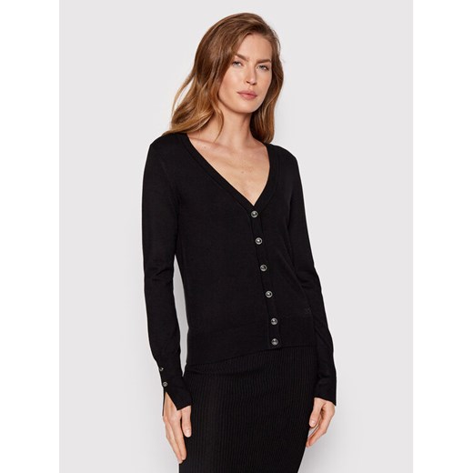 Guess Kardigan Zena W2YR33 Z2V62 Czarny Regular Fit ze sklepu MODIVO w kategorii Swetry damskie - zdjęcie 183995868