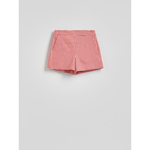 Reserved - Szorty w kratę - czerwony Reserved L Reserved