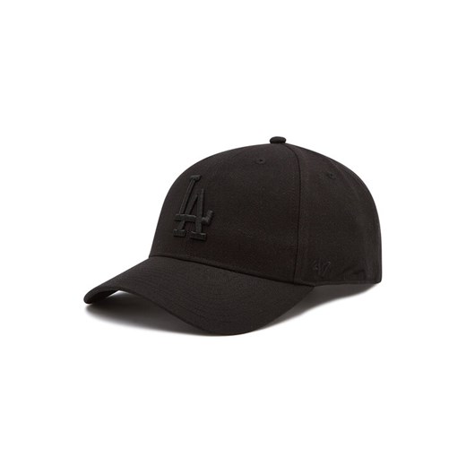 Czapka z daszkiem 47 Brand Los Angeles Dodgers B-MVPSP12WBP-BKE Czarny ze sklepu eobuwie.pl w kategorii Czapki z daszkiem damskie - zdjęcie 183998446