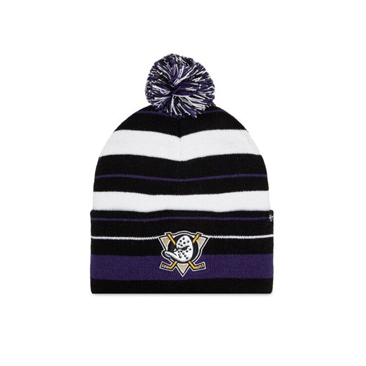 Czapka 47 Brand NHL Anaheim Ducks Power Line 47 H-PLINE25ACE-BK Czarny ze sklepu eobuwie.pl w kategorii Czapki zimowe męskie - zdjęcie 183998457