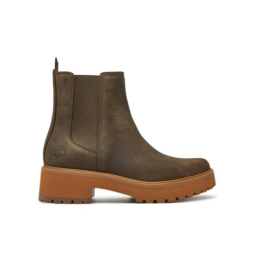 Timberland Botki Carnaby Cool Mid Chelsea Boot TB0A2CZQET41 Brązowy ze sklepu MODIVO w kategorii Botki - zdjęcie 183999507