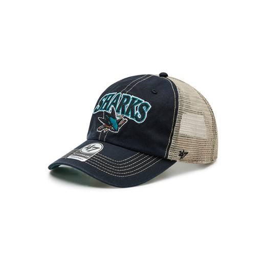 47 Brand Czapka z daszkiem Nhl San Jose Sharks Trucker H-TSCLA22LAP-VB Czarny ze sklepu MODIVO w kategorii Czapki dziecięce - zdjęcie 183999528