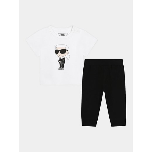 Karl Lagerfeld Kids Komplet t-shirt i legginsy Z30134 M Kolorowy Regular Fit ze sklepu MODIVO w kategorii Komplety niemowlęce - zdjęcie 183999566