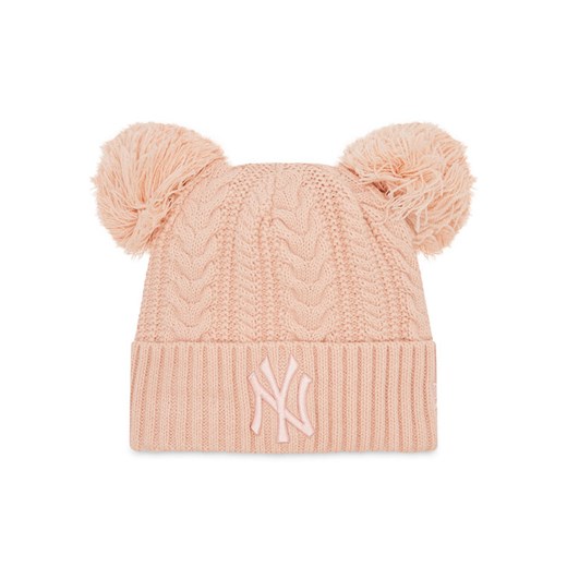 New Era Czapka New York Yankees Double Pom 60284835 Różowy ze sklepu MODIVO w kategorii Czapki zimowe damskie - zdjęcie 183999605