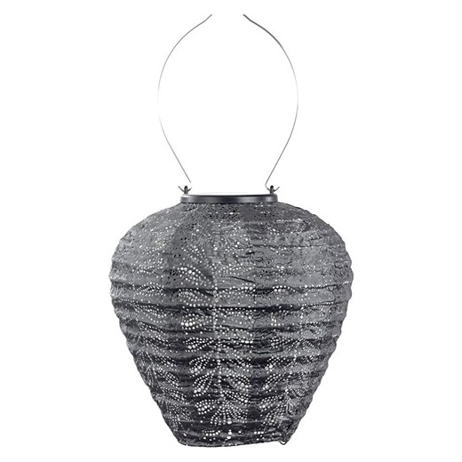 Lumiz Lampion solarny LED &quot;Folia Balloon&quot; w kolorze szarym - wys. 20 x Ø 20 cm ze sklepu Limango Polska w kategorii Oświetlenie ogrodowe - zdjęcie 184001309