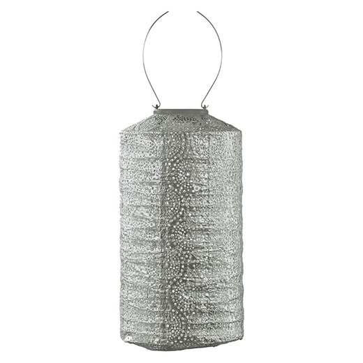Lumiz Lampion solarny LED "Occult Cylinder" w kolorze srebrnym - wys. 33 x Ø 18 cm - id: 17178738 - marki Lumiz - 184001326 Lumiz Lampion solarny LED "Occult Cylinder" w kolorze srebrnym - wys. 33 x Ø 18 cm ze sklepu Limango Polska w kategorii Oświetlenie - zdjęcie 184001326