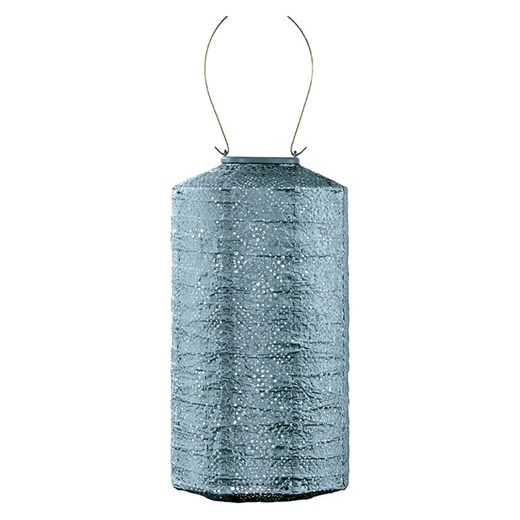 Lumiz Lampion solarny LED w kolorze niebieskoszarym - wys. 33 x Ø 18 cm - id: 17178739 - marki Lumiz - 184001327 Lumiz Lampion solarny LED w kolorze niebieskoszarym - wys. 33 x Ø 18 cm ze sklepu Limango Polska w kategorii Oświetlenie - zdjęcie 184001327