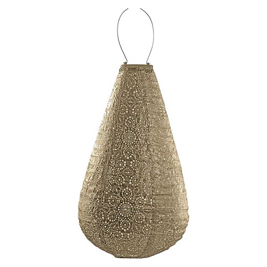 Lumiz Lampion solarny LED &quot;Fiore Drop&quot; w kolorze złotym - wys. 48 x Ø 28 cm ze sklepu Limango Polska w kategorii Oświetlenie - zdjęcie 184001339