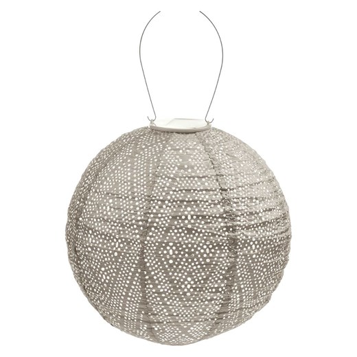 Lumiz Lampion solarny LED "Ikat Rond" w kolorze szarobrązowym - Ø 30 cm - id: 17178777 - marki Lumiz - 184001359 Lumiz Lampion solarny LED "Ikat Rond" w kolorze szarobrązowym - Ø 30 cm ze sklepu Limango Polska w kategorii Oświetlenie - zdjęcie 184001359