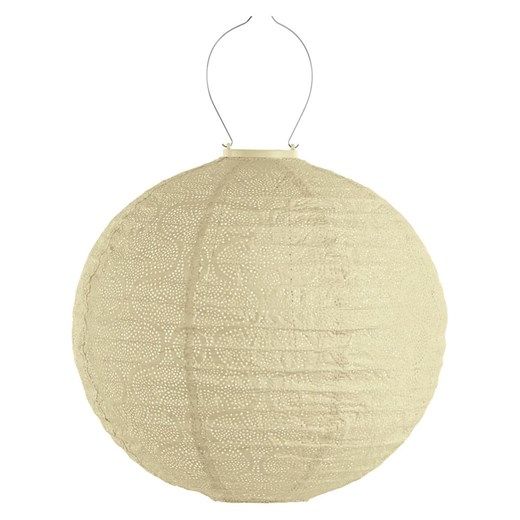 Lumiz Lampion solarny LED "Fiore Rond" w kolorze żółtym - Ø 40 cm - id: 17178785 - marki Lumiz - 184001366 Lumiz Lampion solarny LED "Fiore Rond" w kolorze żółtym - Ø 40 cm ze sklepu Limango Polska w kategorii Oświetlenie - zdjęcie 184001366