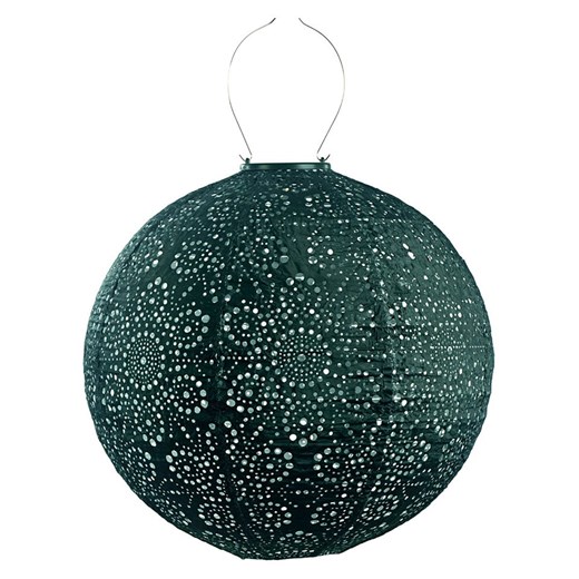 Lumiz Lampion solarny LED "Fiore Rond" w kolorze zielonym - Ø 40 cm - id: 17178788 - marki Lumiz - 184001368 Lumiz Lampion solarny LED "Fiore Rond" w kolorze zielonym - Ø 40 cm ze sklepu Limango Polska w kategorii Oświetlenie - zdjęcie 184001368