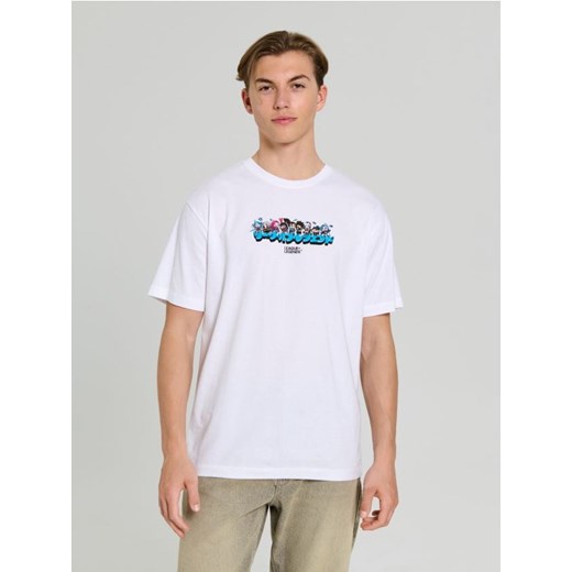 Sinsay - Koszulka z nadrukiem na plecach League of Legends - biały ze sklepu Sinsay w kategorii T-shirty męskie - zdjęcie 184001805
