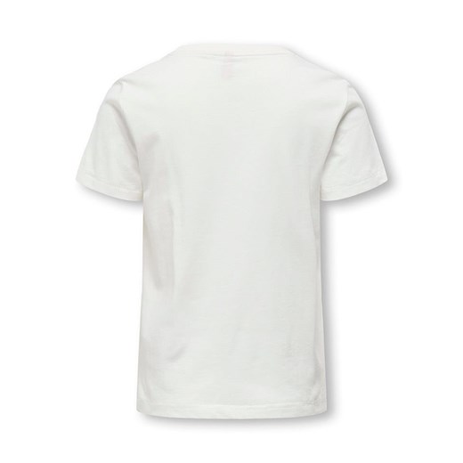 KIDS ONLY Koszulka &quot;Emma&quot; w kolorze białym ze wzorem 134/140 promocja Limango Polska