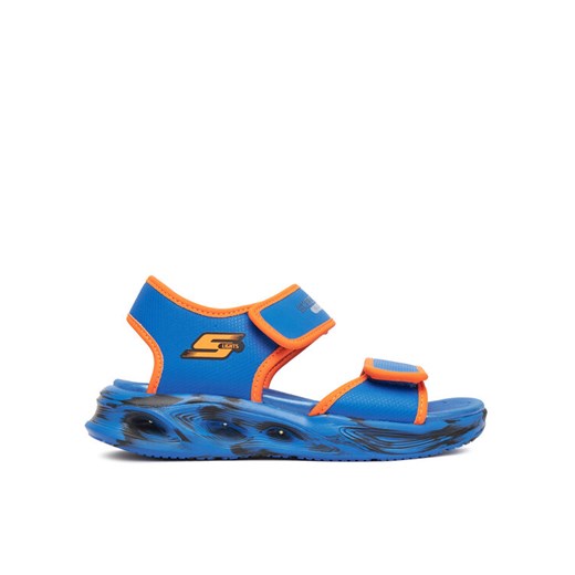 Sandały Skechers Sola Glow Sandal-Fusion Brights 407032L/BLOR Niebieski ze sklepu eobuwie.pl w kategorii Sandały dziecięce - zdjęcie 184002406