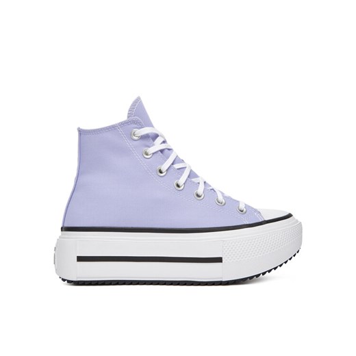Trampki Converse Chuck Taylor All Star Lift Double Stack A15206C Fioletowy ze sklepu eobuwie.pl w kategorii Trampki damskie - zdjęcie 184002476