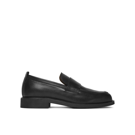 Calvin Klein Półbuty SQ RUBBER LOAFER HM0HM01901 Czarny ze sklepu MODIVO w kategorii Buty eleganckie męskie - zdjęcie 184003167