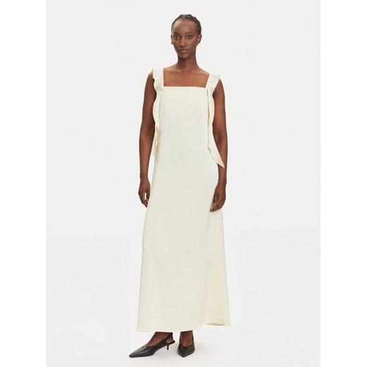Vero Moda Sukienka koktajlowa Eloisa 10340914 Beżowy Slim Fit ze sklepu MODIVO w kategorii Sukienki - zdjęcie 184003178