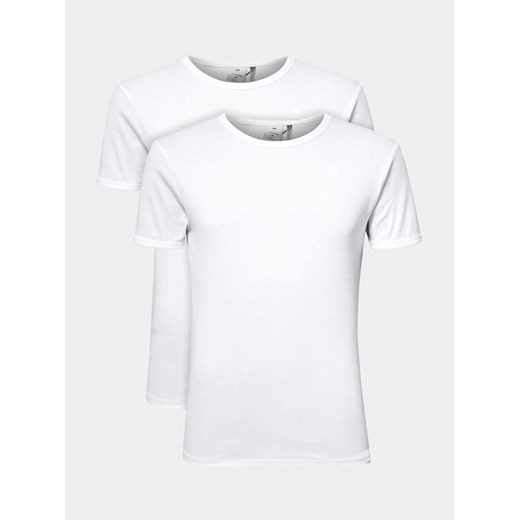 G-Star Raw Komplet 2 t-shirtów D07205-124-110 Biały Slim Fit ze sklepu MODIVO w kategorii T-shirty męskie - zdjęcie 184003208