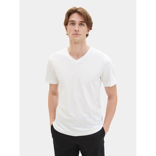 Tom Tailor Komplet 2 t-shirtów 1037738 Biały Regular Fit ze sklepu MODIVO w kategorii T-shirty męskie - zdjęcie 184003216
