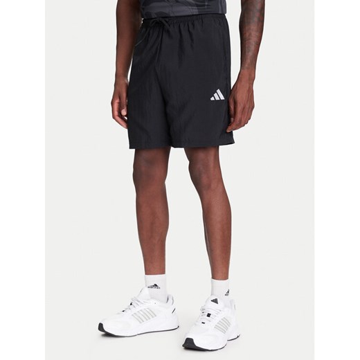 adidas Szorty sportowe Essentials Small Logo Chelsea JF1117 Czarny Regular Fit ze sklepu MODIVO w kategorii Spodenki męskie - zdjęcie 184003249