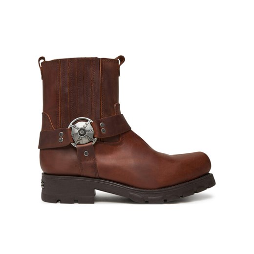 NEW ROCK Sztyblety M-7605-S20 Brązowy ze sklepu MODIVO w kategorii Buty zimowe męskie - zdjęcie 184003255