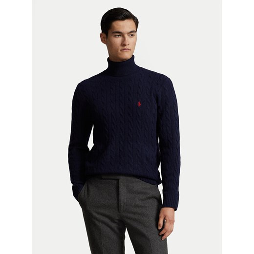 Polo Ralph Lauren Golf 710876836005 Granatowy Regular Fit ze sklepu MODIVO w kategorii Swetry męskie - zdjęcie 184003268