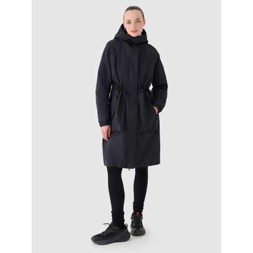 Damska parka przejściowa 4F 4FWSS25TTJAF718 - czarna ze sklepu Sportstylestory.com w kategorii Kurtki damskie - zdjęcie 184005668