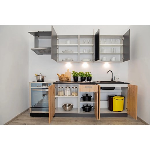 Dolna szafka pod zabudowę kuchenki dąb artisan C9-T64 Elior One Size Edinos.pl