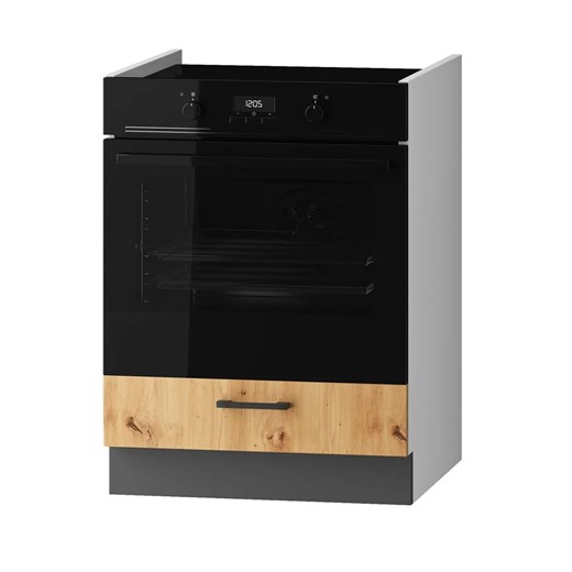 Dolna szafka pod zabudowę kuchenki dąb artisan C9-T64 Elior One Size Edinos.pl