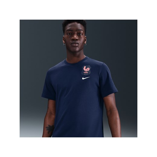 Męski T-shirt piłkarski Nike FFF - Niebieski ze sklepu Nike poland w kategorii T-shirty męskie - zdjęcie 184006995