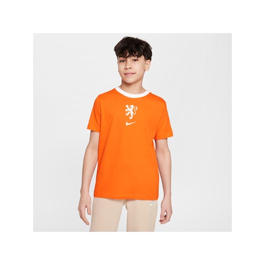 T-shirt piłkarski dla dużych dzieci Nike Holandia - Pomarańczowy ze sklepu Nike poland w kategorii T-shirty chłopięce - zdjęcie 184007009