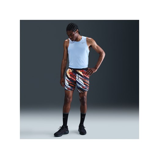 Męskie spodenki do biegania z wszytą bielizną 18 cm Nike Dri-FIT Stride - Biel ze sklepu Nike poland w kategorii Spodenki męskie - zdjęcie 184007046