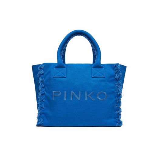 PINKO Torebka Beach Shopping PE 25 PLTT 100782 A1WQ Niebieski ze sklepu MODIVO w kategorii Torebki damskie - zdjęcie 184007956