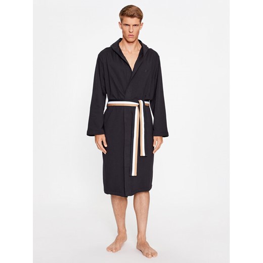 Boss Szlafrok Iconic F. Terry Robe 50503142 Czarny ze sklepu MODIVO w kategorii Szlafroki męskie - zdjęcie 184007989