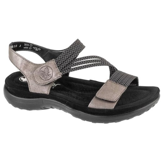 Sandały Rieker Sandals 64870-42 szare ze sklepu ButyModne.pl w kategorii Sandały damskie - zdjęcie 184008506