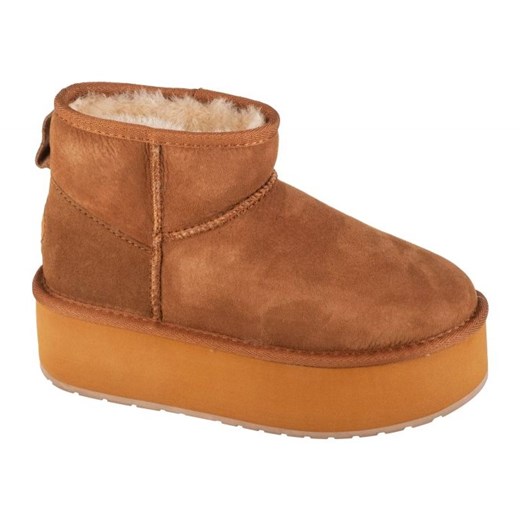 Buty Emu Australia Stinger Micro Flatform W13082-CHES brązowe ze sklepu ButyModne.pl w kategorii Śniegowce damskie - zdjęcie 184008519