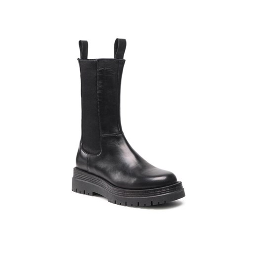Trapery Solo Femme 31401-01-883/000-13-00 Czarny ze sklepu eobuwie.pl w kategorii Workery damskie - zdjęcie 184009596