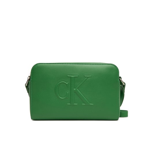 Torebka Calvin Klein Jeans Sculpted Ew Camera Bag LV04K3036G Zielony ze sklepu eobuwie.pl w kategorii Listonoszki - zdjęcie 184009619