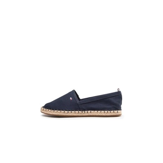 Espadryle Tommy Hilfiger Basic Tommy Flat Espadrille FW0FW06497 Granatowy Tommy Hilfiger 39 eobuwie.pl