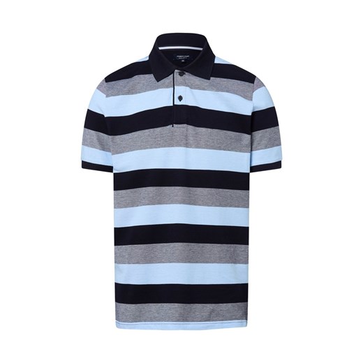 Andrew James Męska koszulka polo Mężczyźni Bawełna jasnoniebieski w paski ze sklepu vangraaf w kategorii T-shirty męskie - zdjęcie 184010328