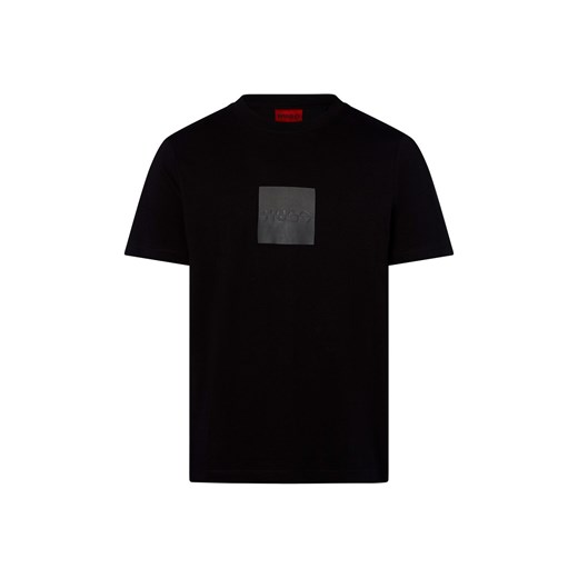 HUGO Dusplit Mężczyźni Bawełna czarny nadruk ze sklepu vangraaf w kategorii T-shirty męskie - zdjęcie 184010336