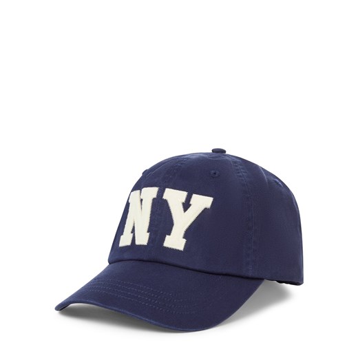 Polo Ralph Lauren Czapka męska Mężczyźni Bawełna granatowy jednolity ze sklepu vangraaf w kategorii Czapki z daszkiem męskie - zdjęcie 184010405