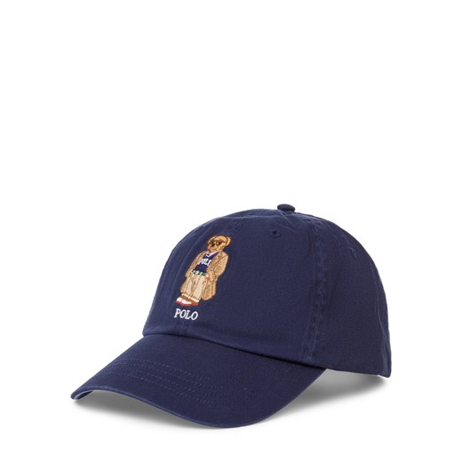 Polo Ralph Lauren Czapka męska Mężczyźni Bawełna granatowy jednolity ze sklepu vangraaf w kategorii Czapki z daszkiem męskie - zdjęcie 184010406